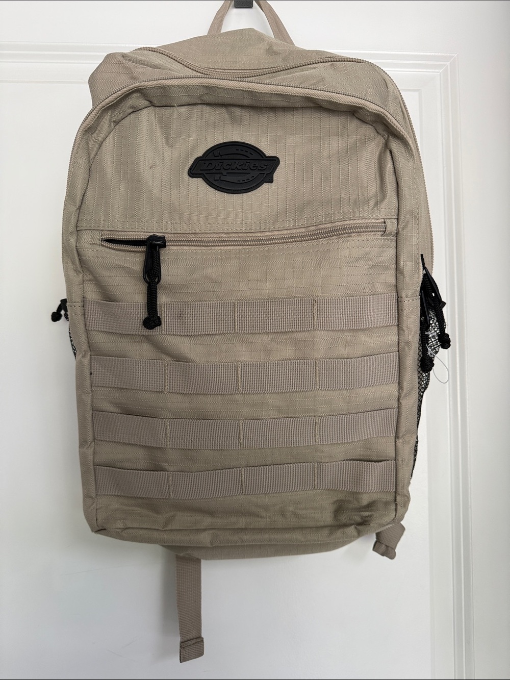 Dickies Tactical Backpack in Khaki Beige with Black Accents